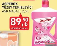 ASPEROX YÜZEY TEMİZLEYİCİ 2,5 L